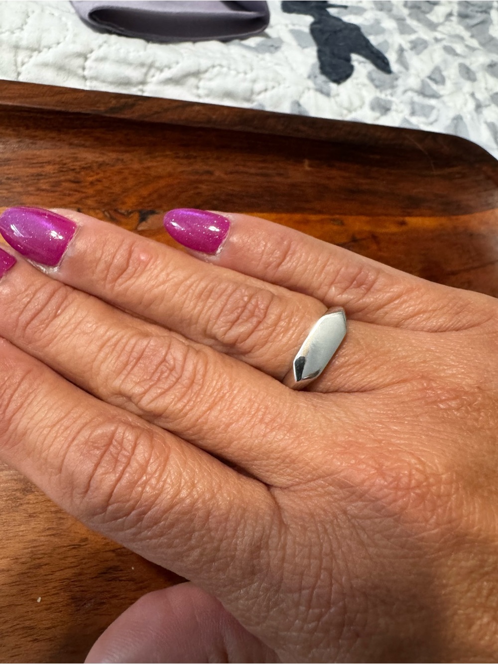 Melinda Maria Silver Stacking Ring Size 6 New with Tags